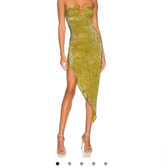 Camilo Coelho - Mackenzie Midi Dress in Limoncello - Picture 1 of 6